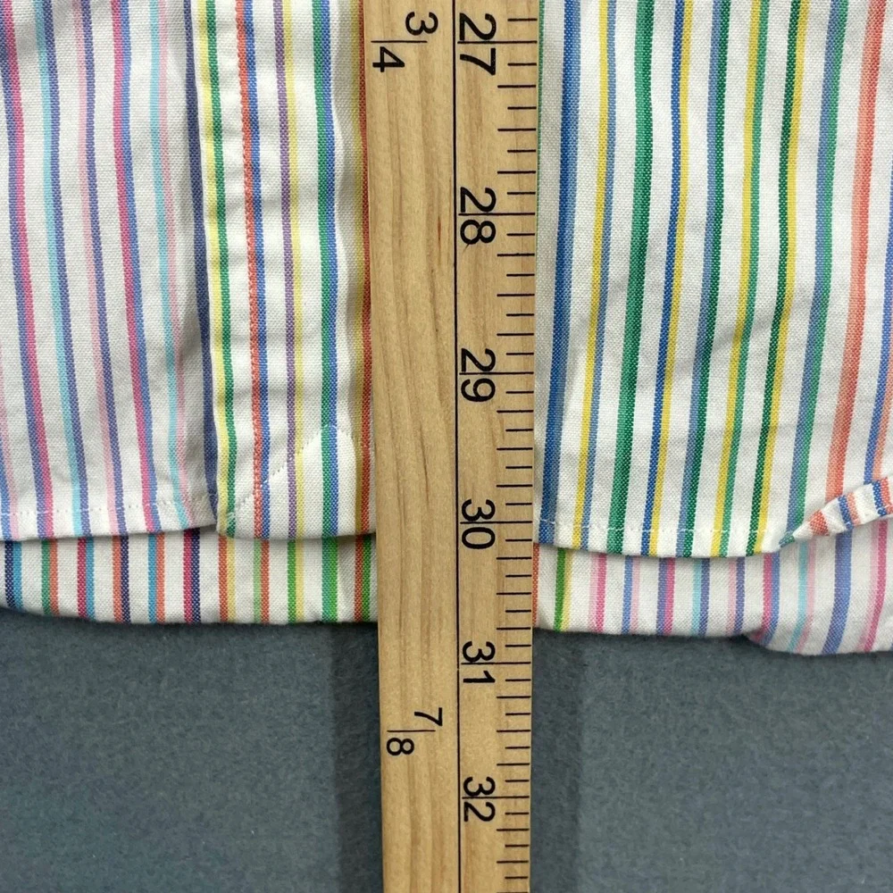 Polo Ralph Lauren Multi Color Striped Regent Custom Fit Shirt Mens 16 34/35